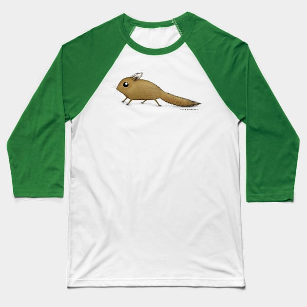 Tufted Pygmy Squirrel Baseball T-Shirt by Sophie Corrigan